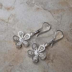 Aretes Largos Flor De Loto