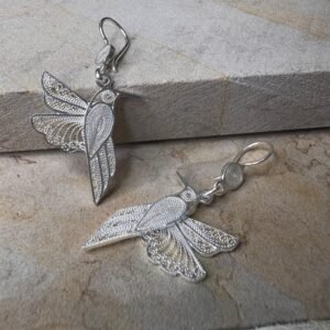 Aretes Largos Colibríes