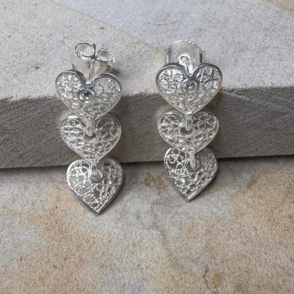 Aretes Corazón Colgante - Image 2