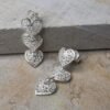 Aretes Corazón Colgante