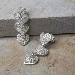 Aretes Corazón Colgante