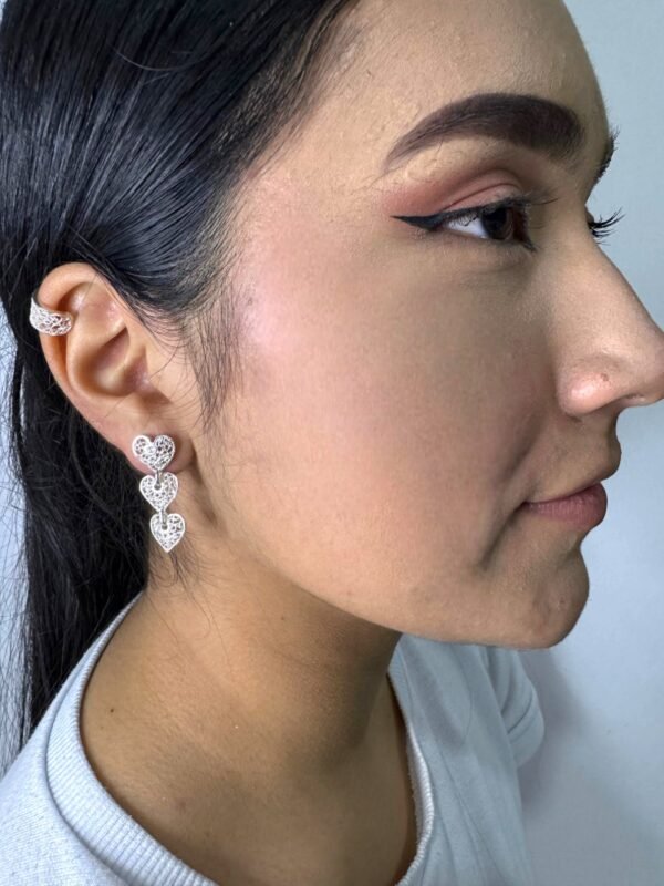 Aretes Corazón Colgante - Image 3