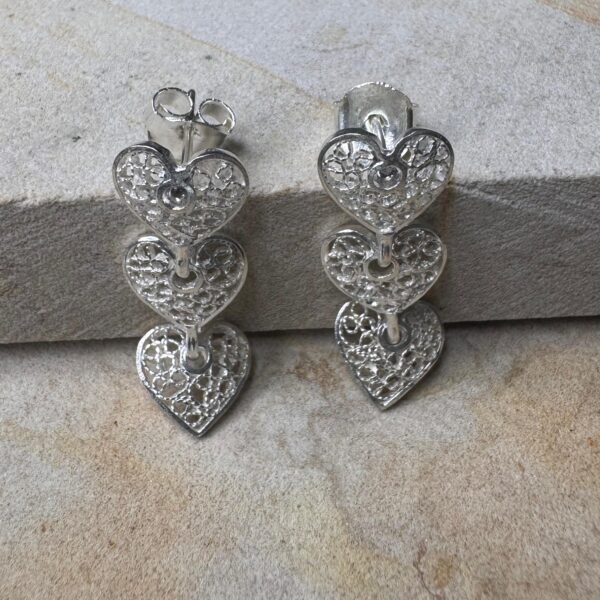 Aretes Corazón Colgante