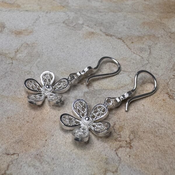 Aretes Largos Flor De Loto