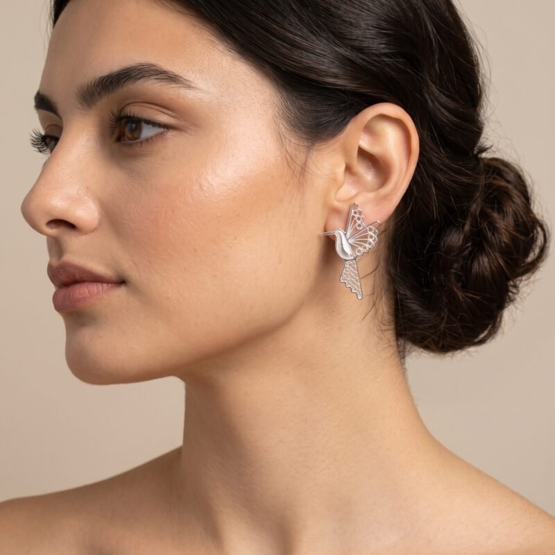 Alternative view of Aretes Colibríes
