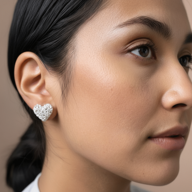 Alternative view of Aretes Corazón Salvaje