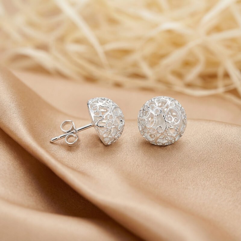 Aretes Bolitas De Nieve