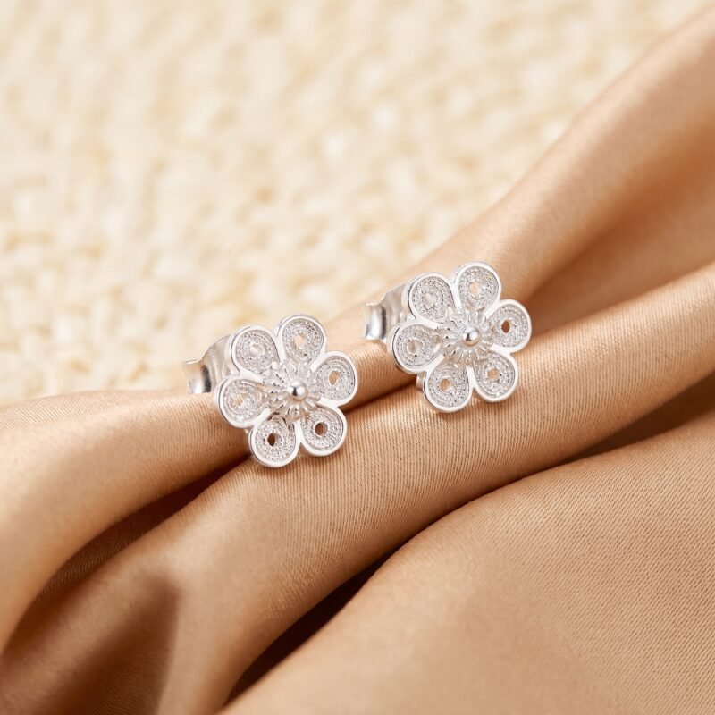 Aretes Flor Begonia
