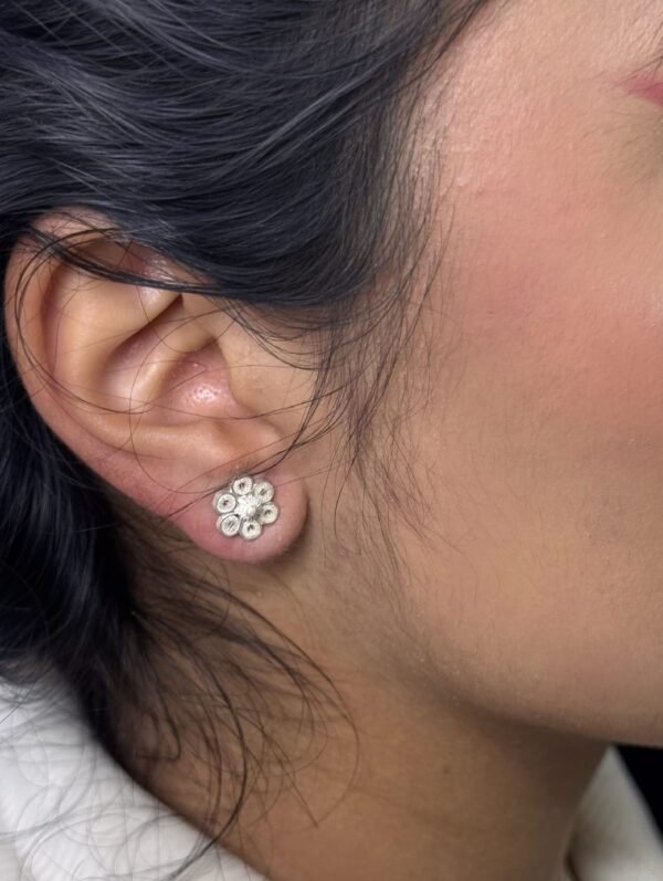 Aretes Flor Begonia - Image 3