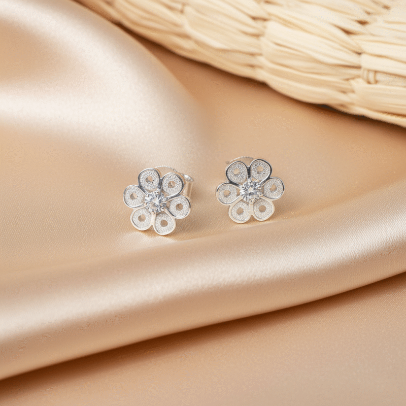 Aretes Flor Begonia