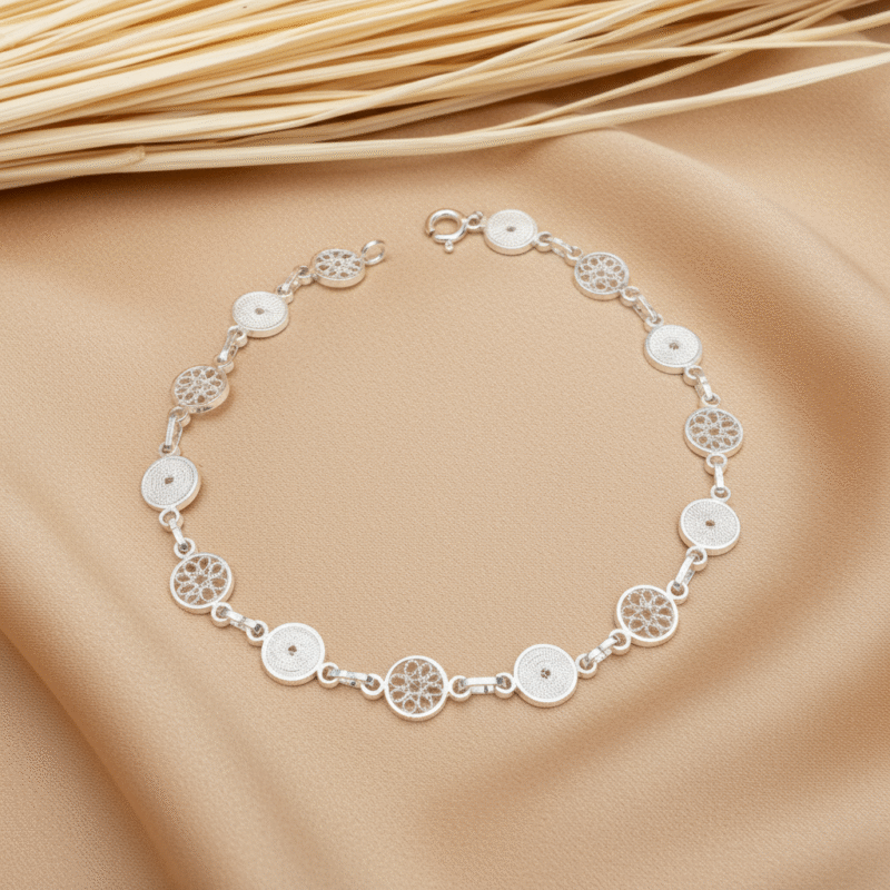 Pulsera Flor De Aro