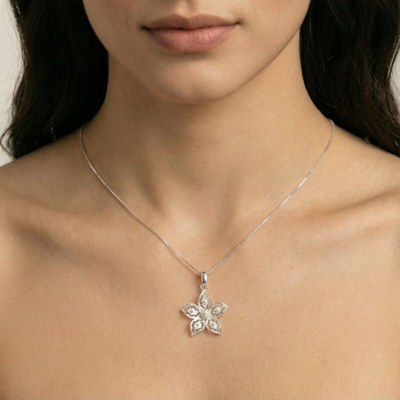 Alternative view of Cadena con Dije Flor Radiante